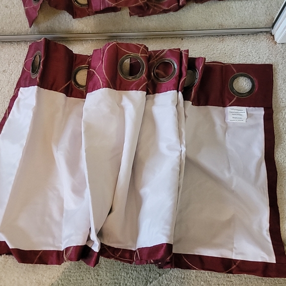 Madison Park 50 x 18 faux silk window valances - Picture 4 of 4